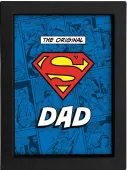 Dc Comics. Ramka Z Grafiką 15X20 Cm, Super Dad