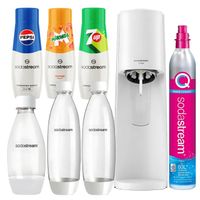 SODASTREAM TERRA Saturator zestaw 3 Butelki + Syrop Pepsi + Mirinda + 7UP