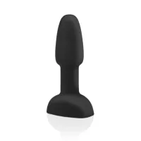 b-vibe rimming petite black - plug z funkcją rotacji i pilotem