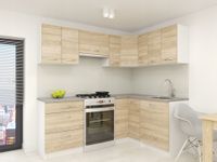 Zestaw mebli kuchennych Nevada Narożne Dąb Sonoma