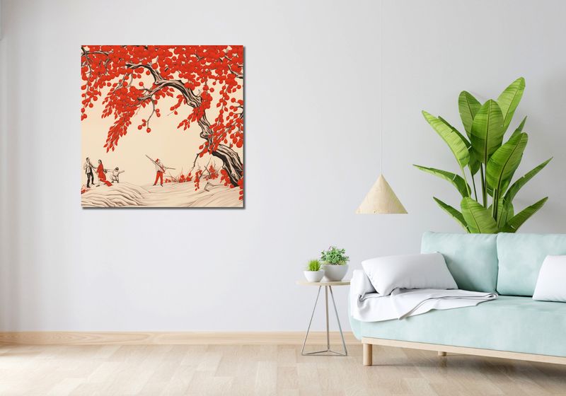 Obraz 90x90cm Piękno Prostoty Życia zdjęcie 2