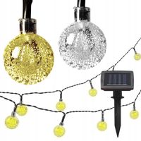 GIRLANDA SOLARNA OGRODOWA KULKI 20 LED