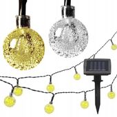 GIRLANDA SOLARNA OGRODOWA KULKI 20 LED