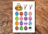 Wydruk cukrowy na tort A4 Wielkanoc pisanki DIY