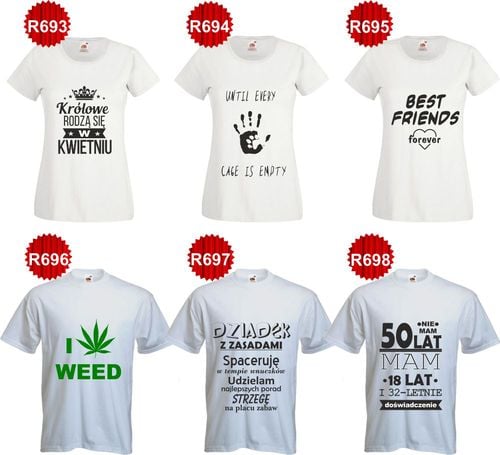 Koszulka z napisem JESTEM DOBRA W ŁÓŻKU nadrukiem na Arena.pl