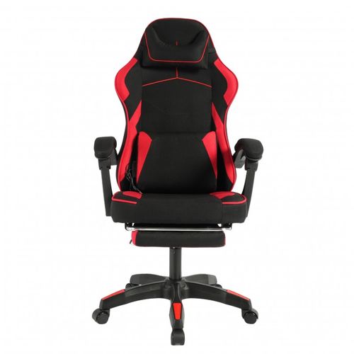 fotel gamingowy obrotowy vector z masażerem i podnóżkiem ko48cze na Arena.pl