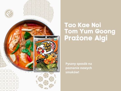 Tao Kae Noi Crispy Seaweed Tom Yum Goong tajskie chipsy nori 32g na Arena.pl