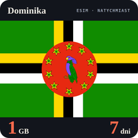 Karta eSIM Internet Dominika 1 GB na 7 dni - bez rejestracji
