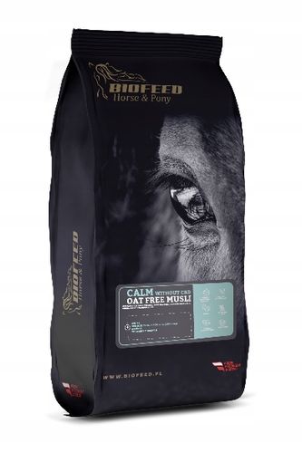 BIOFEED HORSE & PONY Pasza Musli dla koni nadpobudliwych bez CBD owsa 20kg na Arena.pl
