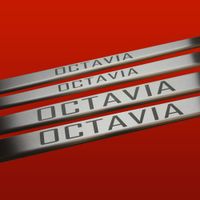 Listwa progowa SKODA OCTAVIA MK1 Stal nierdzewna 304 mat 4szt