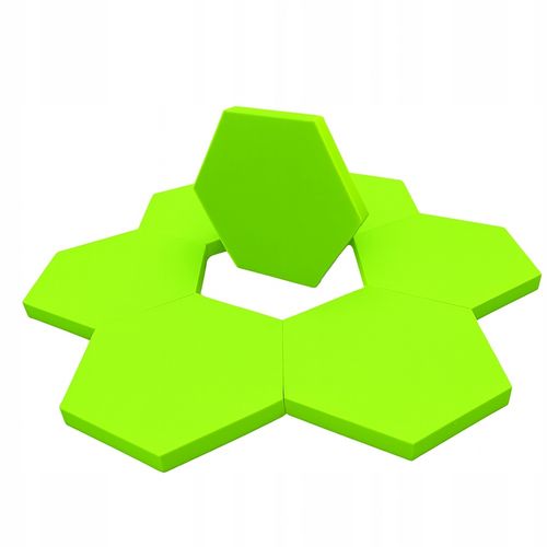 Pianka akustyczna | Gąbka wygłuszająca HEXAGON 32x28x3 cm - zielony na Arena.pl
