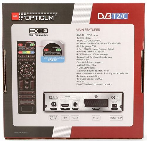 Tuner Dekoder Kablówki DVB-C DVB-T2 Telewizji Cyfrowej TV Naziemnej na Arena.pl