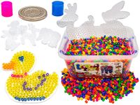 Prasowanka, Koraliki Do Prasowania, Wersja XXL, Zestaw 6000 El Fluorescencyjne