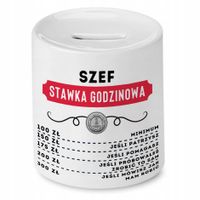 Dla Szefa Skarbonka Na Urodziny Na Prezent Z Nadrukiem Ze Zdjęciem