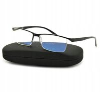 OKULARY PLUSY Z FILTREM BLUE LIGHT DO CZYTANIA OCHRONNE + ETUI + SZMATKA JU