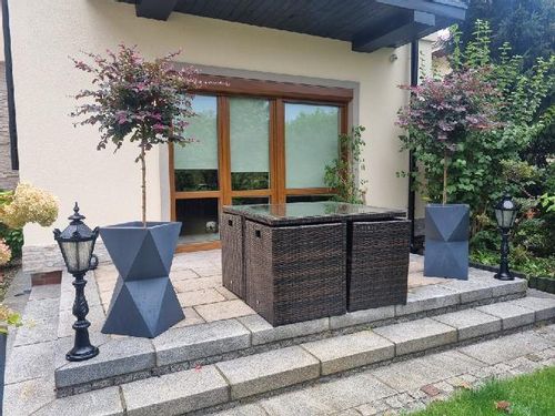 LAMPA ŻELIWNA STYLOWA OGRODOWA TARAS OŚWIETLENIE na Arena.pl