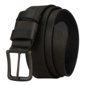 pasek męski ze skóry naturalnej w czarnym kolorze - peterson 120