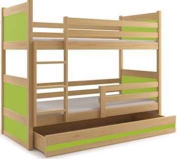 Łóżko piętrowe dla dzieci RICO dziecięce meble 200x90 + MATERACE
