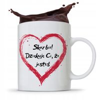 Kubek Prezent Na Walentynki Dziękuje Ci Że Jesteś Z Nadrukiem Ze Zdjęciem
