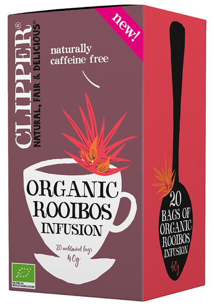 Herbatka Rooibos BIO (20 x 2 g) 40 g - Clipper zdjęcie 1