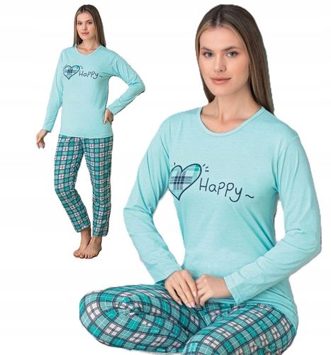 PIŻAMA DAMSKA BAWEŁNIANA DUŻO WZORÓW ROZM. XL na Arena.pl