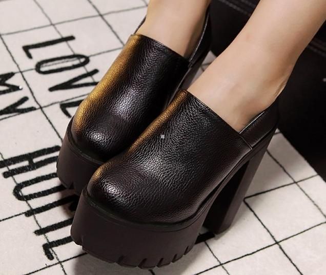 Buty Damskie - NA PLATFORMIE I SŁUPKU zdjęcie 6