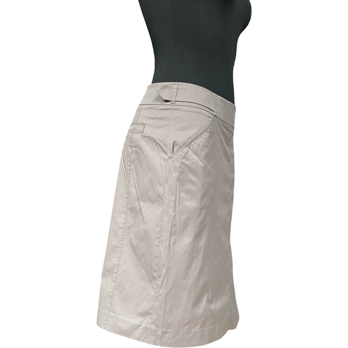 Spódnica Midi Lekka Wygodna Stylowa Wytrzymała Biała Rozmiar 40 na Arena.pl