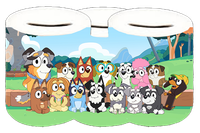 Skarbonka Ceramiczna Bluey i Przyjaciele - Blue i Bingo