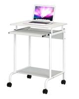 Małe Mobilne Biurko Komputerowe 600x450 Białe TLY105926