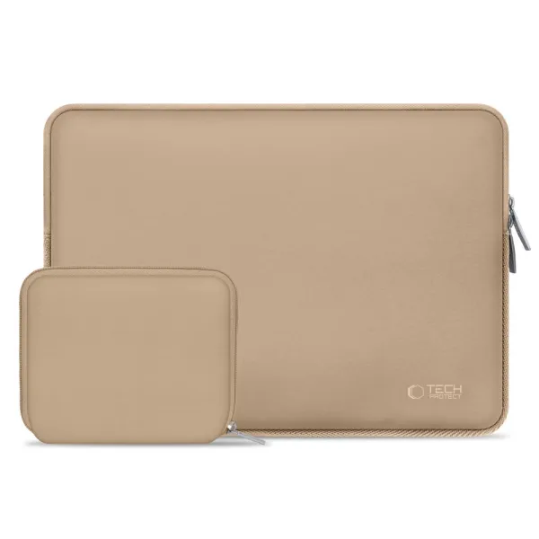 Torba na laptopa 15-16" Tech-Protect Neoslim - beżowa zdjęcie 1