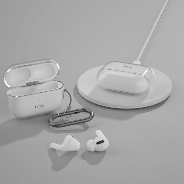 TECH-PROTECT FLEXAIR APPLE AIRPODS PRO 1 / 2 CLEAR zdjęcie 5