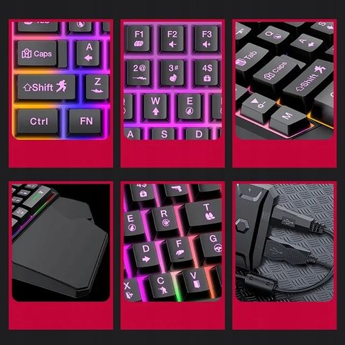 KLAWIATURA DLA GRACZY NA RĘKĘ GAMINGOWA LED KEYPAD na Arena.pl