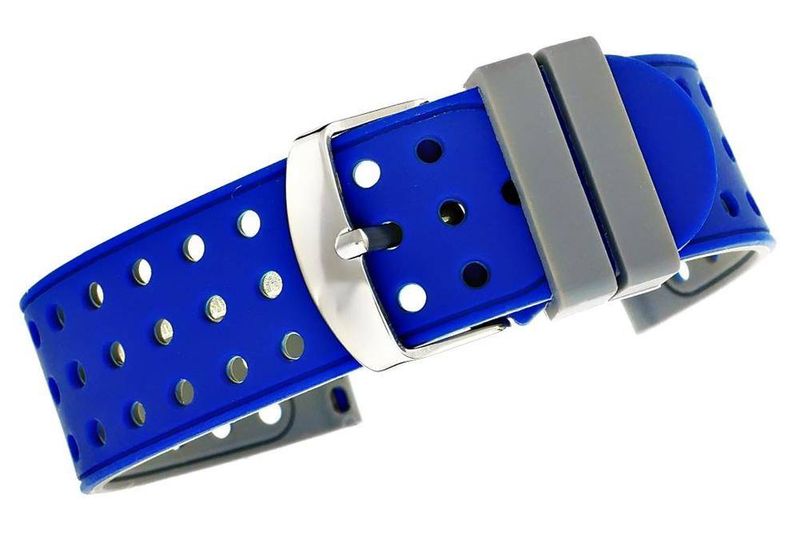 Pasek silikonowy NIEBIESKO-SZARY U12-20-7 zdjęcie 1