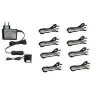 KLIPS LED OŚWIETLENIE SZKLANYCH PÓŁEK ZESTAW ZK-8