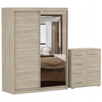 Zestaw VISTA 05 Szafa 150 Komoda FRIDA MINI 01 90 półki SONOMA PRODUCENT
