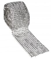 TAŚMA CYRKONIE PAS DIAMENTOWY STOŻEK 4Mx10 CM