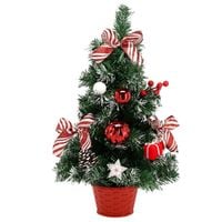 CHOINKA SZTUCZNA MAŁA UDEKOROWANA DEKORACJA ŚWIĄTECZNA NA BIURKO 50 cm