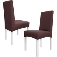 Pokrowiec na krzesło elastyczny uniwersalny mocny meble krzesła brązowy