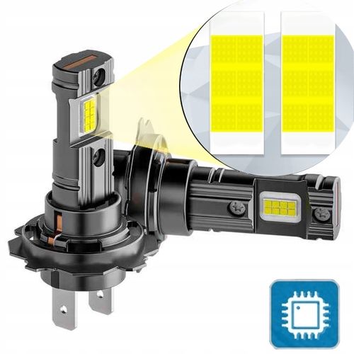 Żarówki H7 LED CSP biała 6500K 1do1 12V 7000lm BARDZO MOCNE WIECEJ ŚWIATŁA na Arena.pl