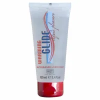 hot glide liquid pleasure warming - lubrykant wodny 100 ml, efekt ciepła