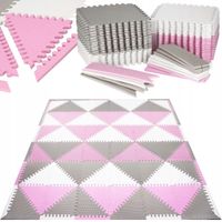 MATA PIANKOWA DZIECI PUZZLE EDUKACYJNA GRUBA 186x186cm SKŁADANA KOJEC XXL