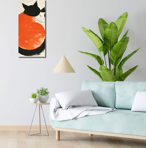 Obraz 30x70cm Yin i Yang Kotów zdjęcie 2