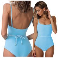 KOSTIUM JEDNOCZĘŚCIOWY MODELUJĄCY STRÓJ KĄPIELOWY MONOKINI PASEK TOP BODY M
