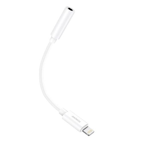 kabel audio 3.5mm jack do iphone foneng bm20 (biały) na Arena.pl