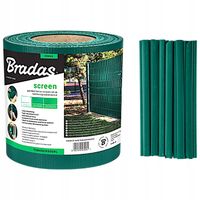 Taśma ogrodzeniowa ZIELONA 19 cm x 35 m OSŁONA NA OGRODZENIE PANELOWE PŁOT