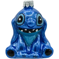 Bombka choinkowa szklana: Stitch: ciemoniebieski