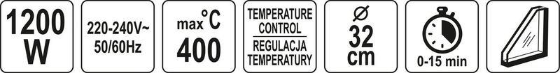 PIEC DO PIZZY 1200W - W-67480 zdjęcie 9
