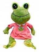 Pluszak żaba żabka w sukience maskotka frog przytulanka 40 cM dziewczynka