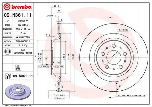 Tarcza hamulcowa BREMBO na Arena.pl