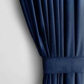 CURT/AH/VELVET/PLEAT/INDIGO/140X245/1PC